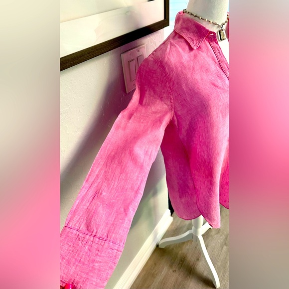 🩷 Lilly Pulitzer Linen Tunic Length Top - Picture 4 of 7